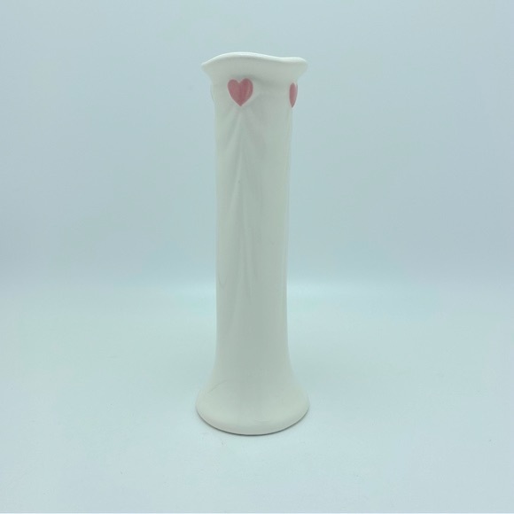 FTDA Vintage Japanese Bud Vase with Pink Hearts - Picture 1 of 3